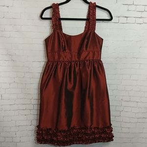 LONDON TIMES Maroon Iridescent Formal Dress